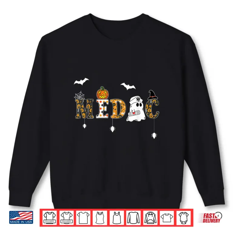 Sweatshirt Mens Halloween Paramedic American Flag Usa Ems Emt Paramedic Shirt