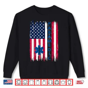 Sweatshirt Paramedic American Flag Usa Shirt Ems Emt Paramedic Gift Shirt