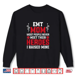 Sweatshirt Womens Emt Mom Emergency Medical Ems Paramedics Emr Shirt