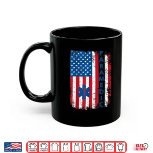 Mug Vintage Paramedic American Flag Usa Shirt Ems Emt Paramedic Shirt