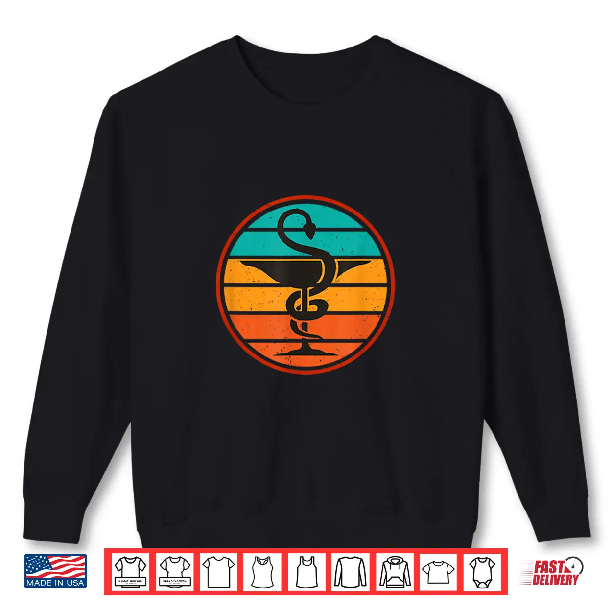 Caduceus Symbol For Pharmacists Retro Look Shirt Caduceus Symbol For Pharmacists Retro Look Shirt