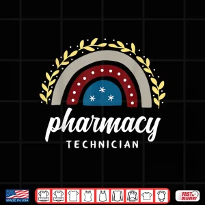 Design Rainbow Pharmacy Technician Pharmd Pharmacy Tech Pharmacist Shirt