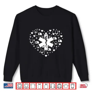 Sweatshirt Certified Emt Paramedics Critical Care Paramedic Heart Shirt