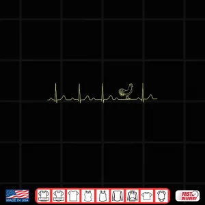 Design Chicken Block Longer Longer Longer Drop Heart Rhythm Ekg Shirt