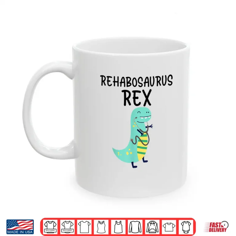 Mug Physical Therapy Pediatric Occupational Rehab Team Dinosaur Shirt