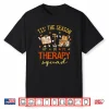 Retro Therapy Squad Slp Ot Pt Team Fall Autumn Physical Crew Shirt