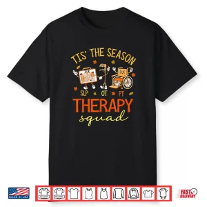 Retro Therapy Squad Slp Ot Pt Team Fall Autumn Physical Crew Shirt