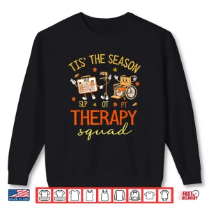 Sweatshirt Retro Therapy Squad Slp Ot Pt Team Fall Autumn Physical Crew Shirt