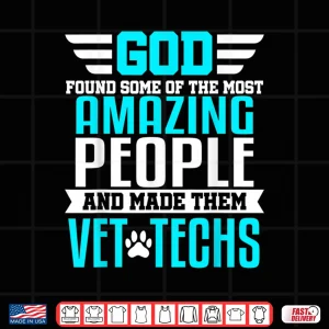 Design Vet Tech Christian Veterinary Technician Jesus Shirt Gift