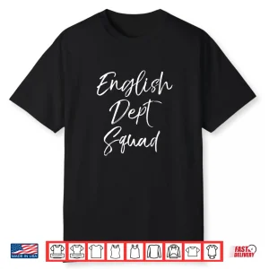 Womens Cute Literature Department Teacher Gifts English Dept Squad V Neck Shirt