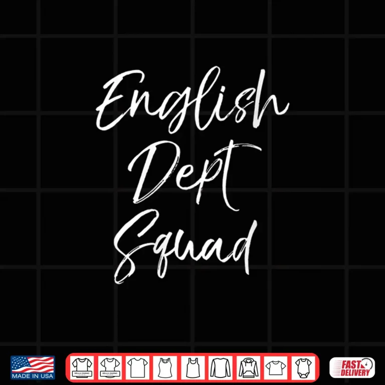 Design Womens Cute Literature Department Teacher Gifts English Dept Squad V Neck Shirt