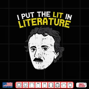 Design Lit In Literature Funny Reading Librarian Teacher Gift Shirt