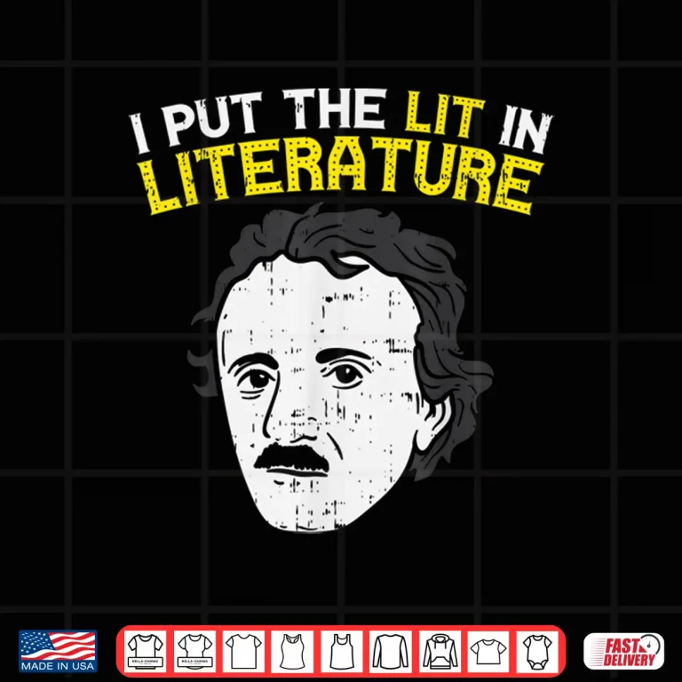 Design Lit In Literature Funny Reading Librarian Teacher Gift Shirt