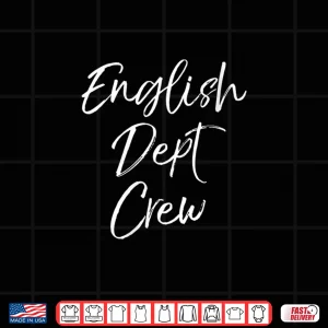 Design Womens Cute Literature Department Teacher Gifts English Dept Crew V Neck Shirt