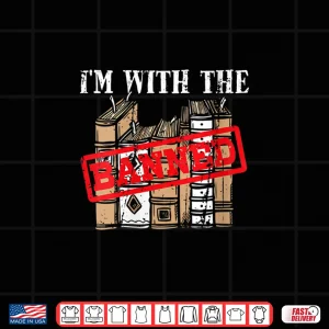 Design Womens IM With The Banned Books Design For A Literature Teacher V Neck Shirt