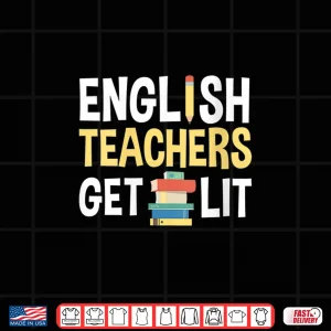 Design Womens English Teacher Funny Literature Pun Quote V Neck Shirt