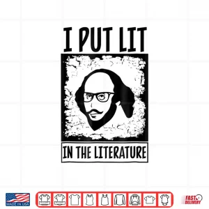 Design I Put Lit Funny Millennial T Shirt Gift For English Teacher