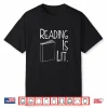 Womens Reading Is Lit Ela English Literature Teacher Gift V Neck Shirt