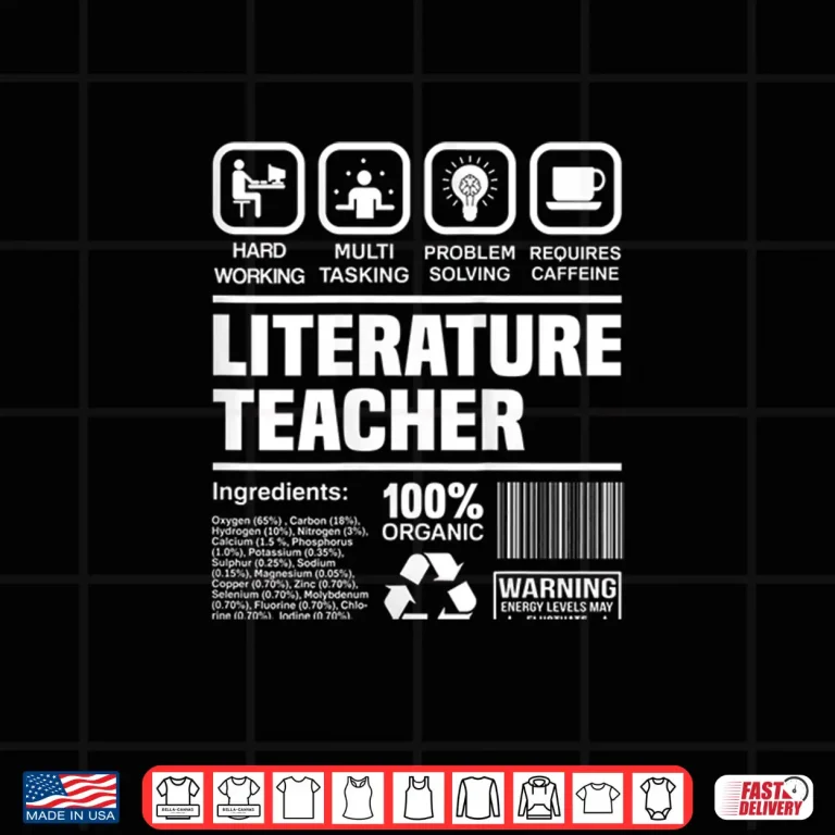 Design Womens Literature Teacher Gifts Funny Literature Teacher Shirt