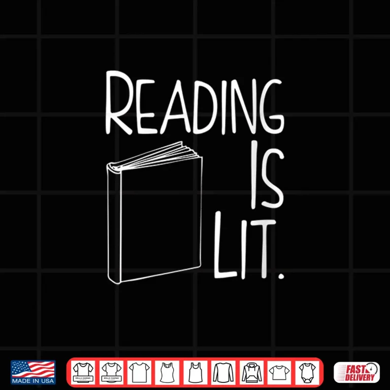 Design Womens Reading Is Lit Ela English Literature Teacher Gift V Neck Shirt