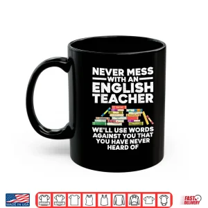Mug Funny English Teacher Art For Men Women Reading Ela Teachers Shirt