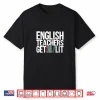 Womens English Teachers Get Lit V Neck Shirt