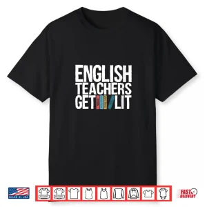 Womens English Teachers Get Lit V Neck Shirt
