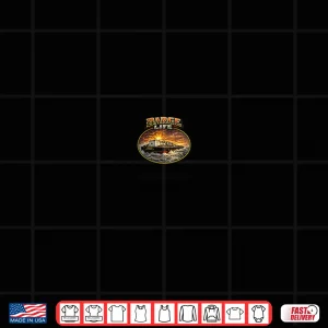 Design Barge Life Oval Front And Back Shirt