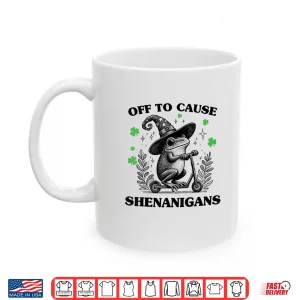 Mug Frog Off To Cause Shenanigans St Patricks Day Funny Meme Shirt