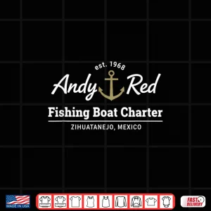 Design Andy Red Fishing Boat Charter Zihuatanejo Est 1968 Shirt