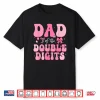 Dad Of The Double Digits Cute Pink Bow 10Th Birthday Girl Shirt