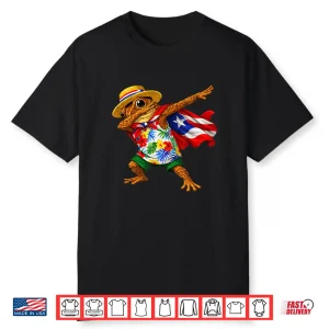 Funny Coqui Frog Puerto Rico Flag Puerto Rican Taino Boricua Shirt
