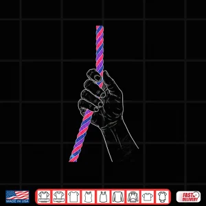 Design Hand On Bi Flag Colored Rope Shirt