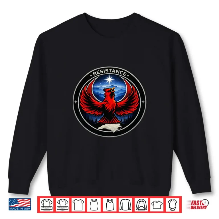 Sweatshirt North Carolina Nc Rebel Bird Alliance Resistance No Kings Shirt