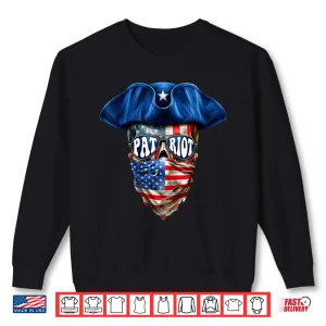 Sweatshirt Vintage Patriotic Skull American Flag Usa For Men Women Kids Shirt