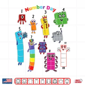 Design Numberblocks Number Day Shirt