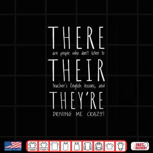 Design Womens There Are People Who DonT Listen To Their English Teachers V Neck Shirt