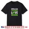 English Teachers Love Brains Funny Cute Teaching Zombie Shirt