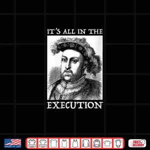 Design Womens Henry Viii 8Th Funny English History Quote V Neck Shirt