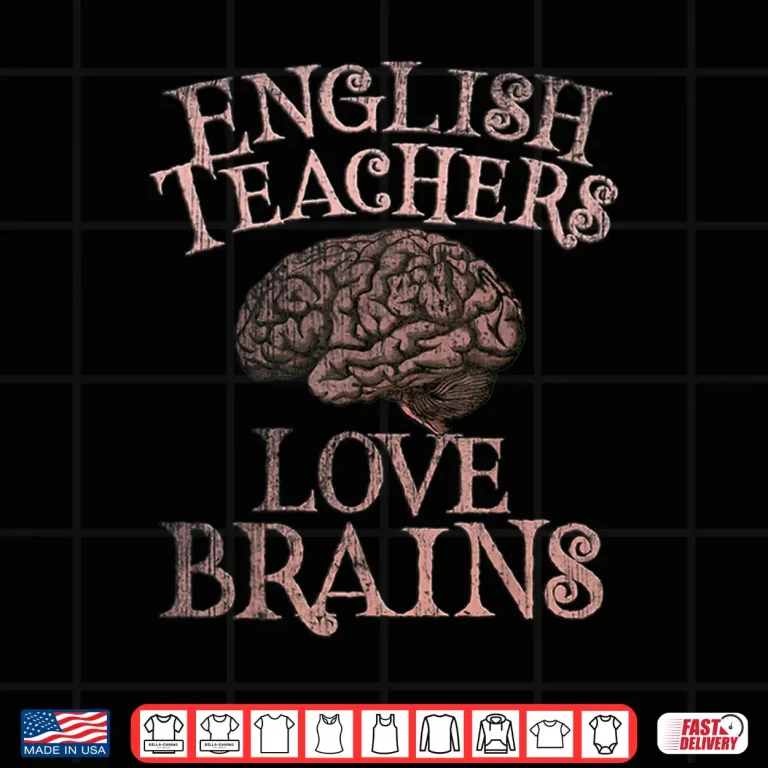 Design Retro English Teachers Love Brains This Is My Scary Ela Shirt