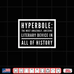 Design Womens Funny Hyperbole Gear For English Teachers V Neck Shirt