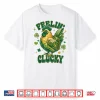 Feelin’ Clucky Funny Chicken Shamrock St Patrick’S Day Shirt