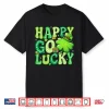 Groovy St Patrick’S Day Happy Go Lucky Shamrock Men Women Shirt
