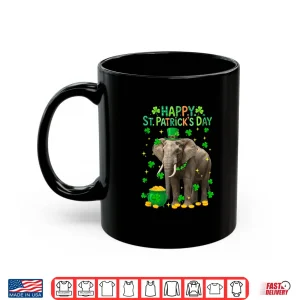 Mug Happy St. PatrickS Day Elephant Shamrocks Coins Lover Kids Shirt