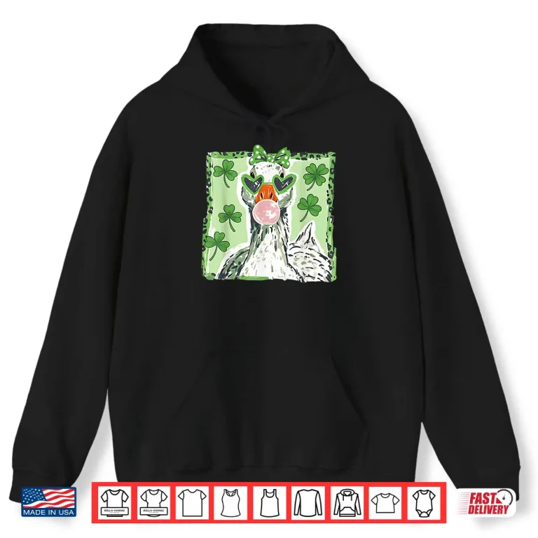 Leopard St Patrick'S Day Goose Cute Goose Lover Cute Animal Shirt 1 Hoodie Leopard St PatrickS Day Goose Cute Goose Lover Cute Animal Shirt