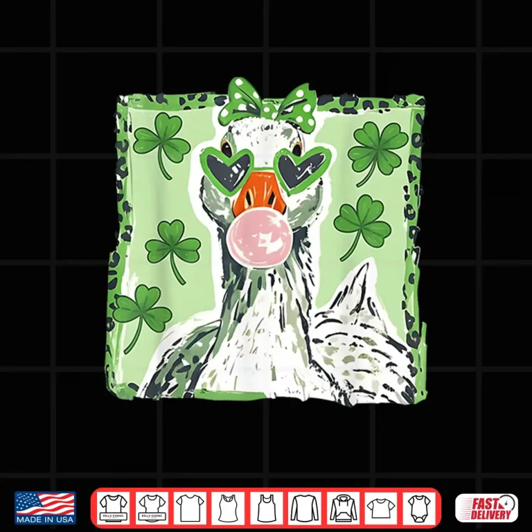 Leopard St Patrick'S Day Goose Cute Goose Lover Cute Animal Shirt 4 Design Leopard St PatrickS Day Goose Cute Goose Lover Cute Animal Shirt