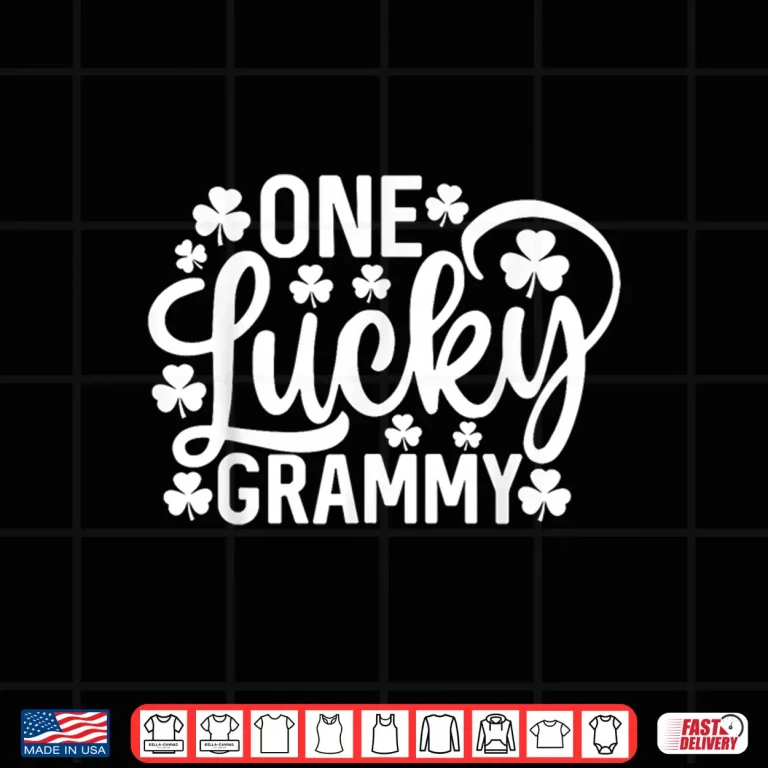 Design One Lucky Grammy Funny St PatrickS Day Shamrocks Shirt