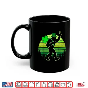 Mug Retro Funny St PatrickS Day Bigfoot Shamrock Men Women Kids Shirt