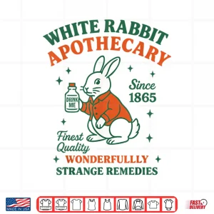 Design Alice In Wonderland White Rabbit Apothecary Shirt