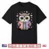 Cute Reading Owl Book Lover Teacher Librarian Bookworm Shirt